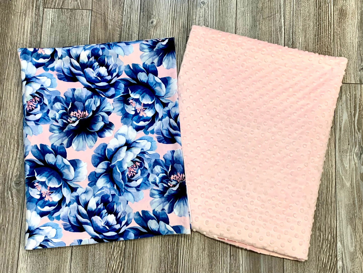 Blue and Blush Flowers
