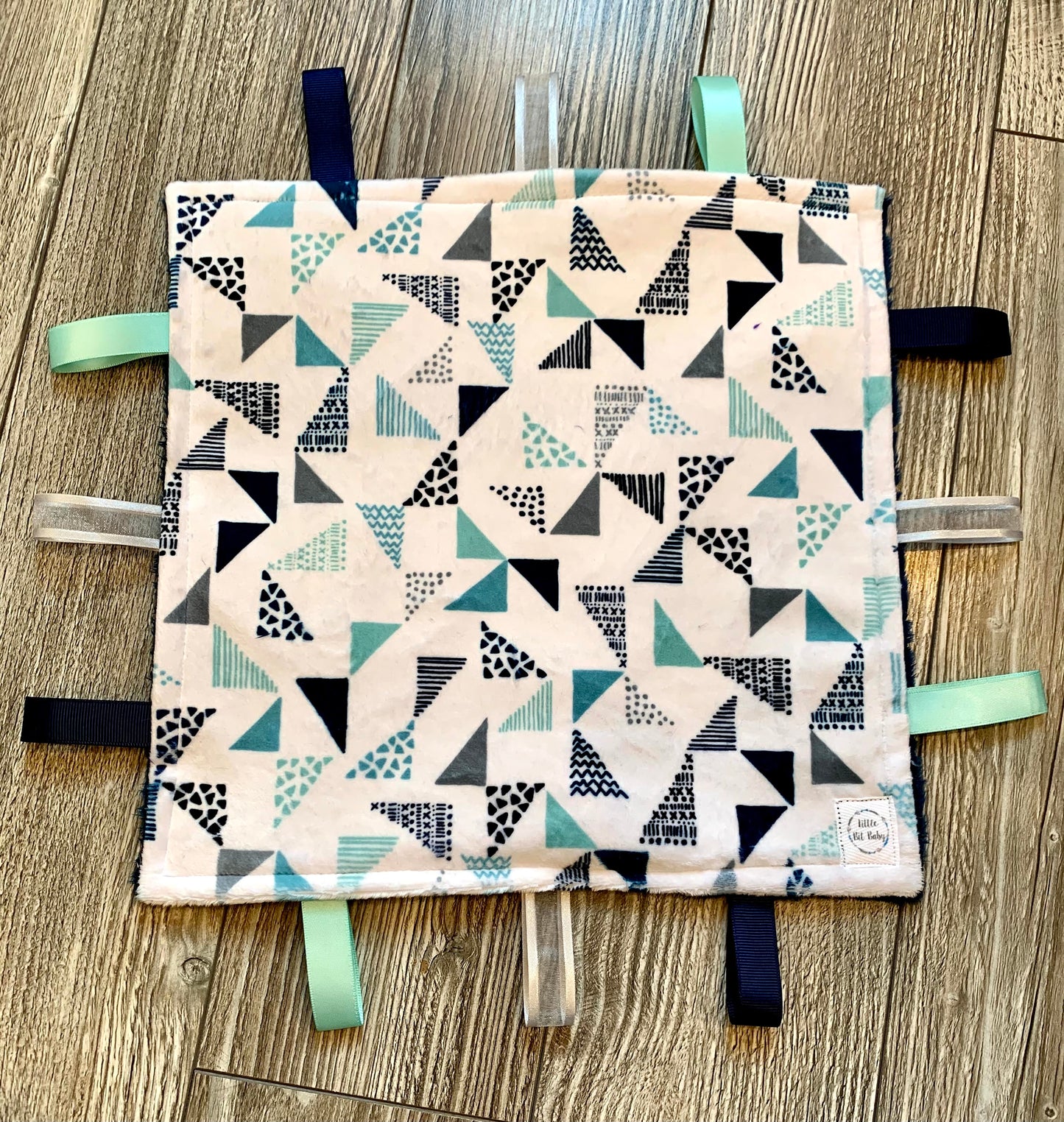 Blue Triangles WITH Crinkle