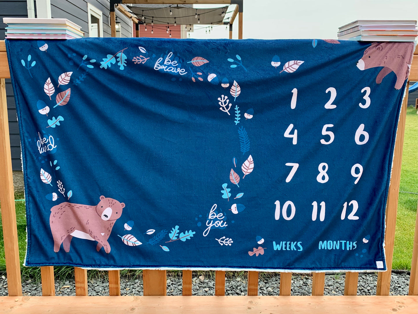 Blue Bear - CRIB SIZE