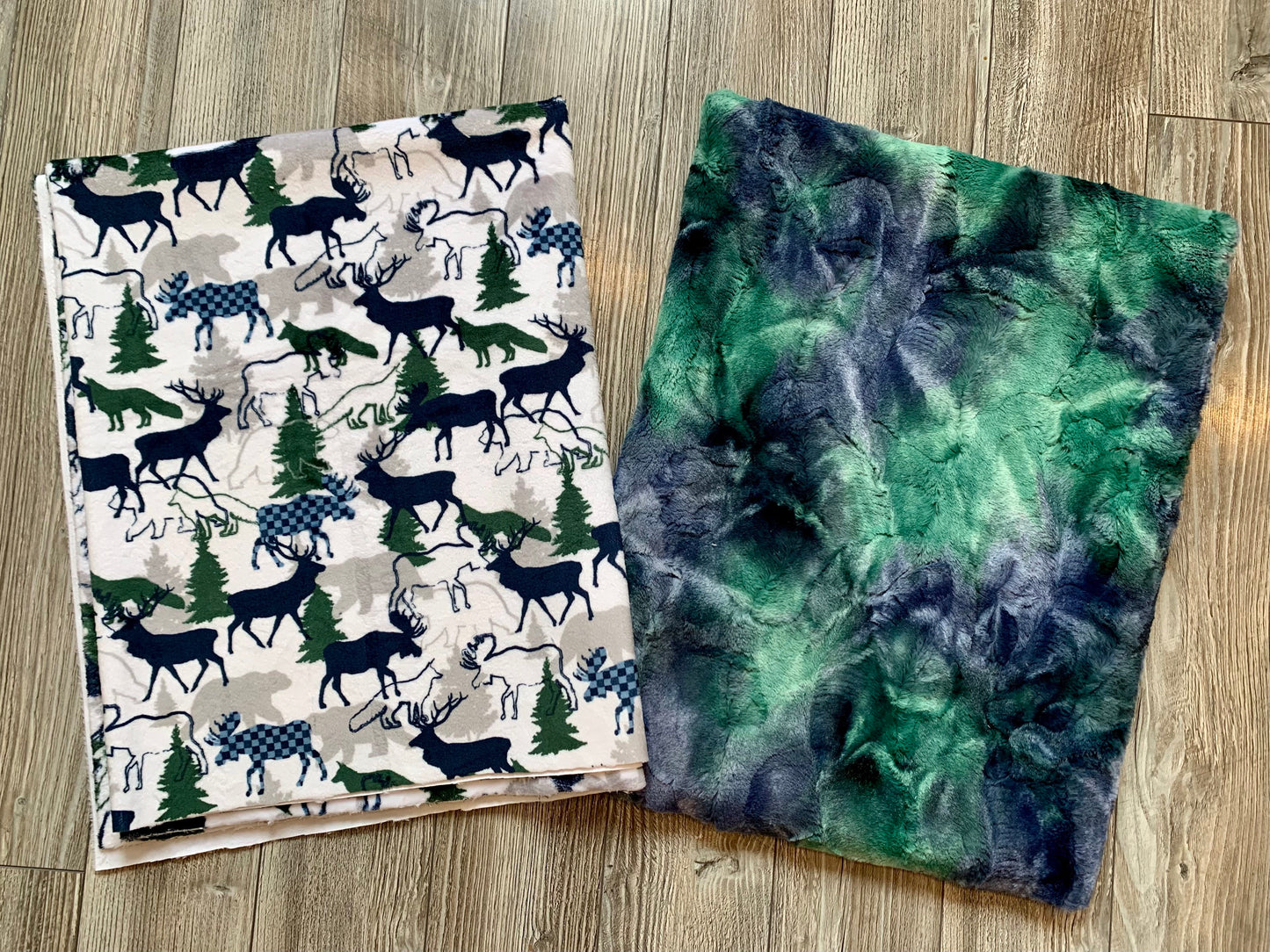 Navy and Green Into the Forest