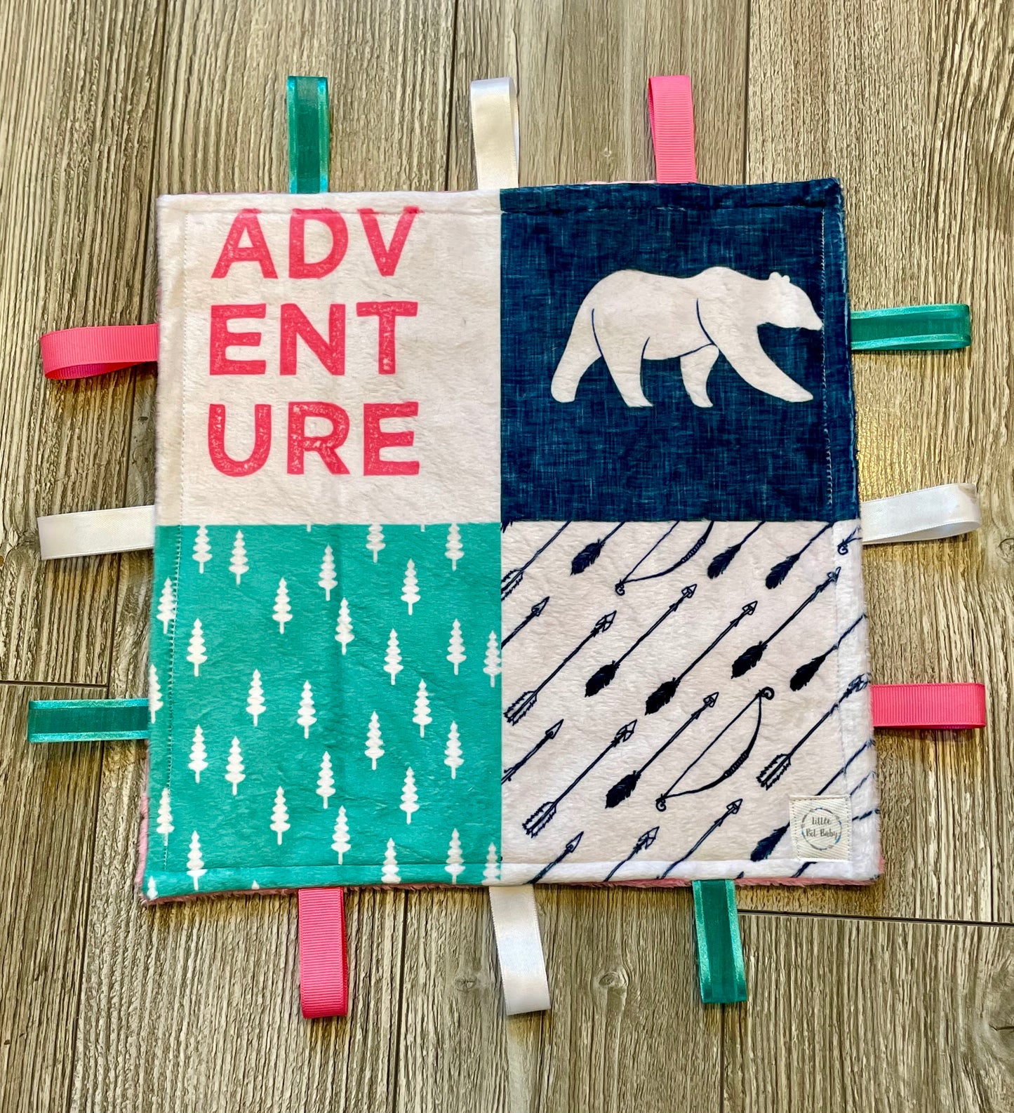 Teal and Pink Bears WITH Crinkle (Print 1)
