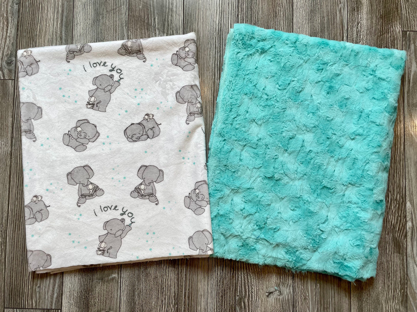 Light Teal Elephants