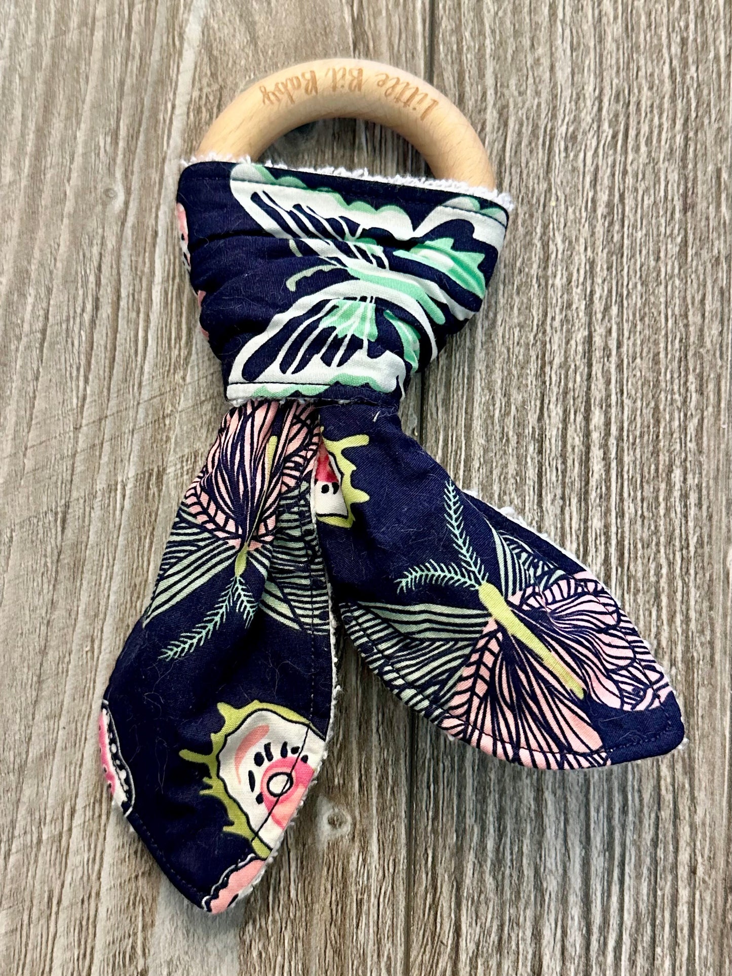 Navy with Colourful Butterflies