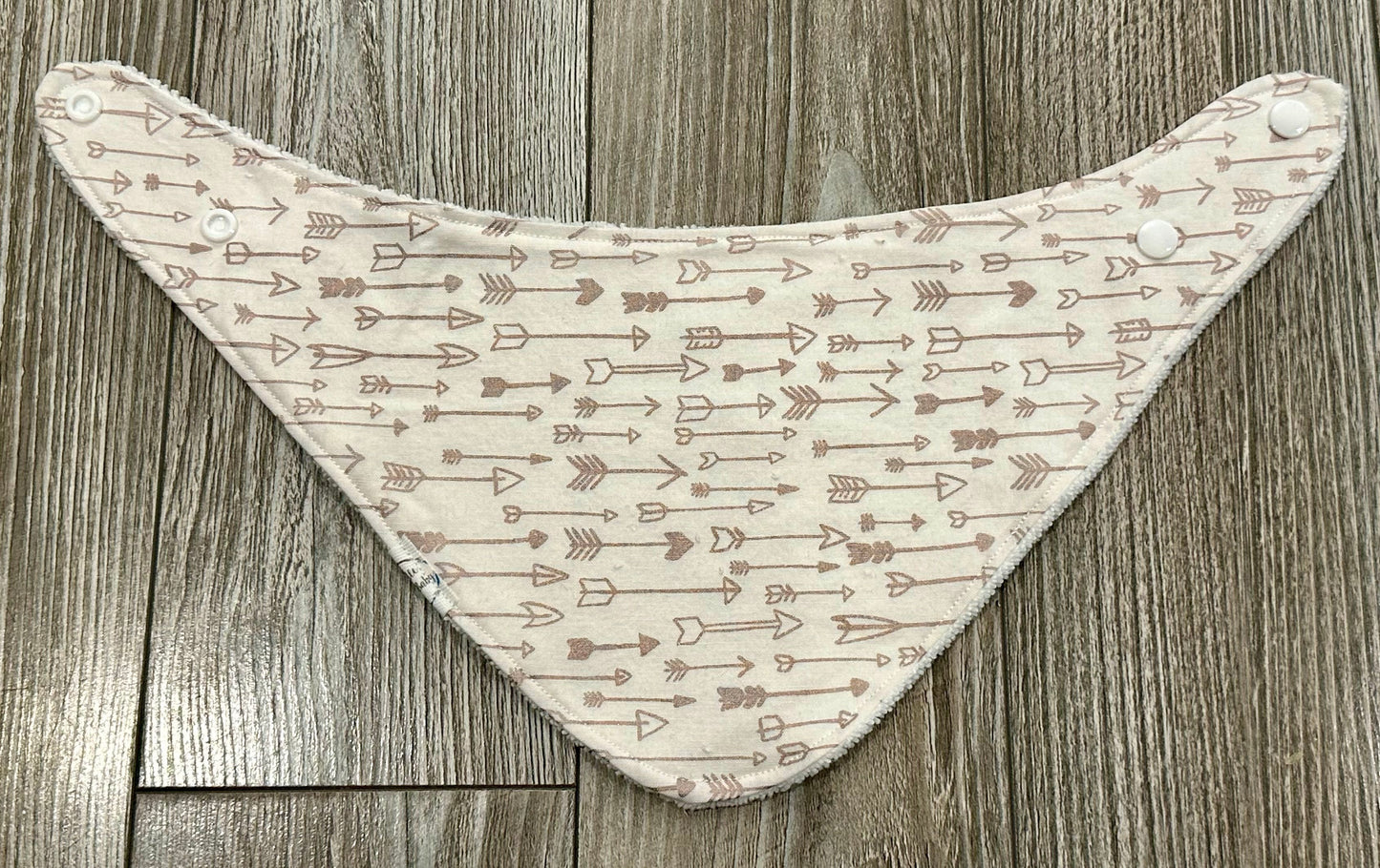 White with Rose Gold Arrows