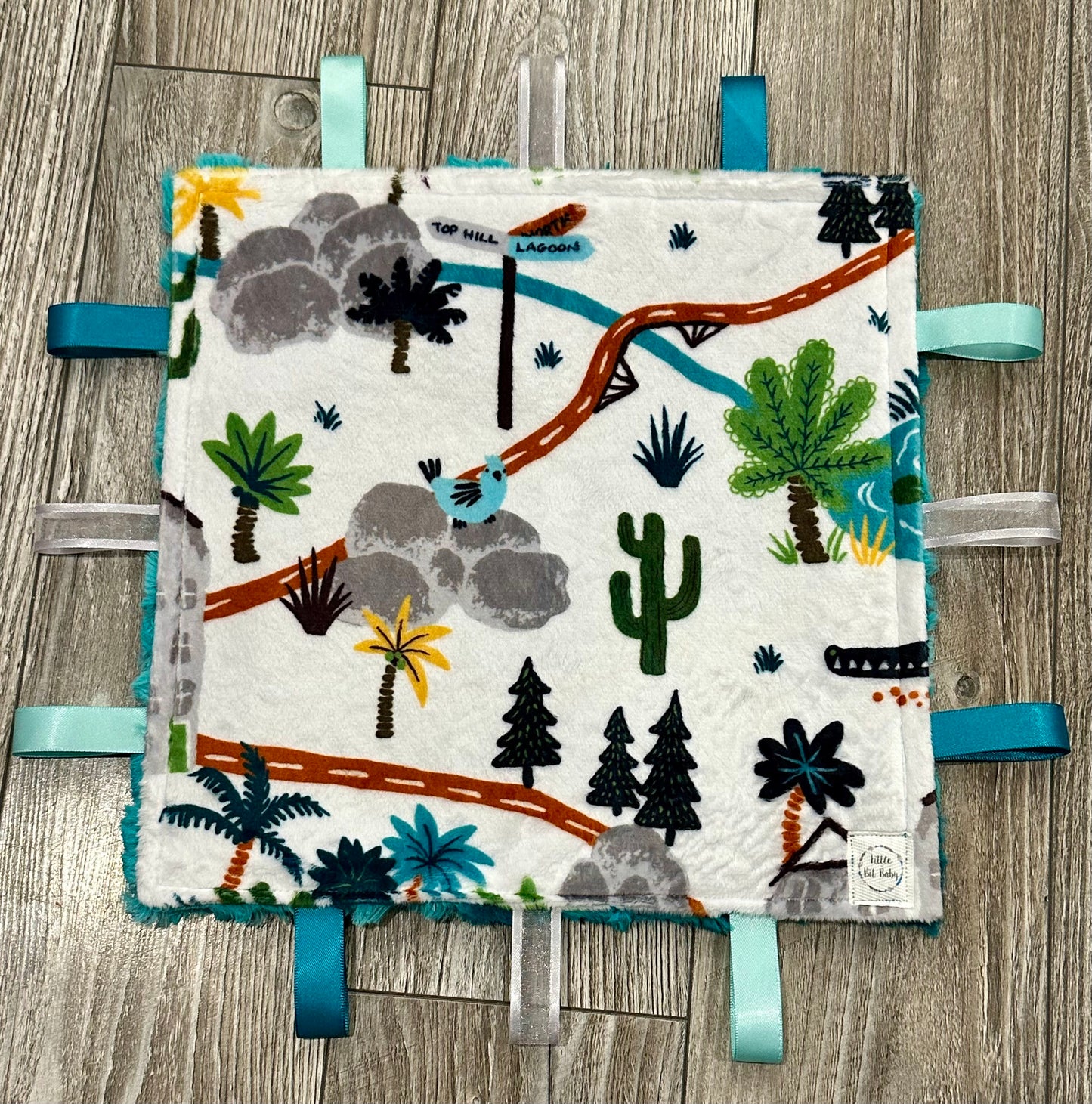 Teal Dinoland WITH Crinkle