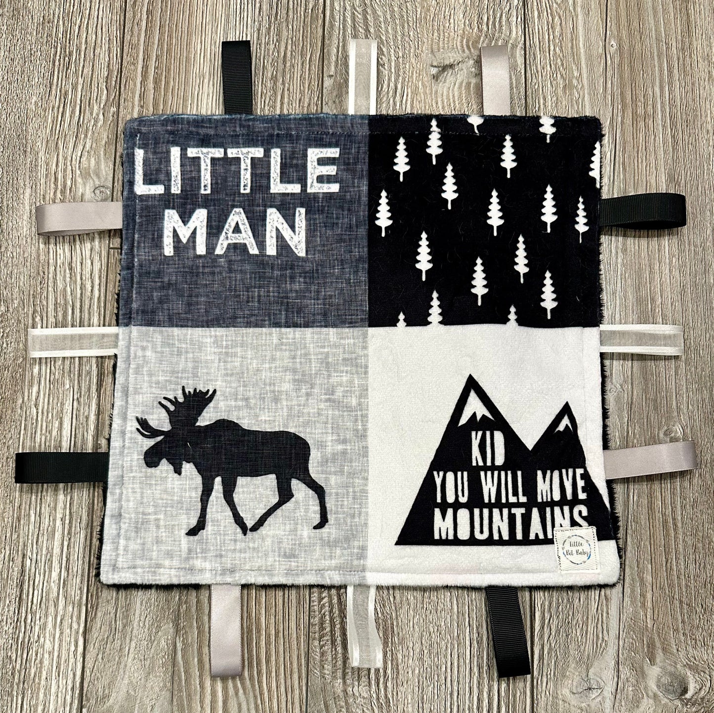 Black and White Little Man WITH Crinkle