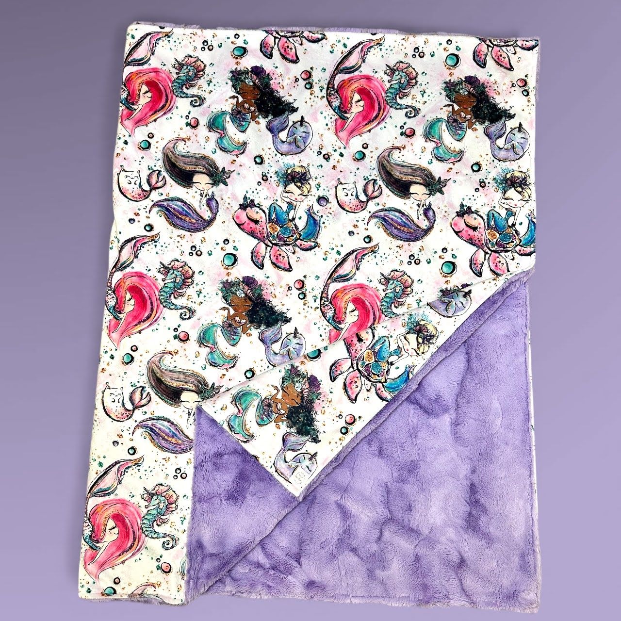 Purple Mermaids - CRIB SIZE