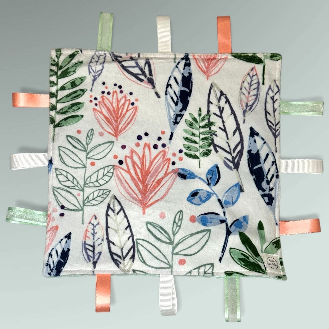 Coral Colorful Leaves (Green Back) WITH Crinkle