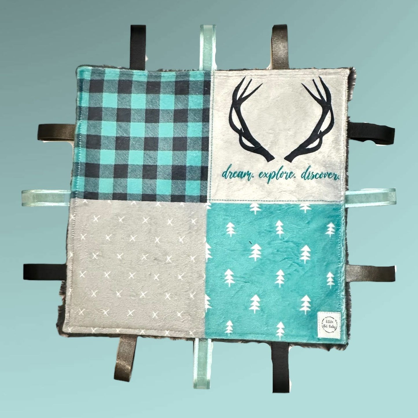 Light Blue and Grey Bucks (Print 1) WITH Crinkle