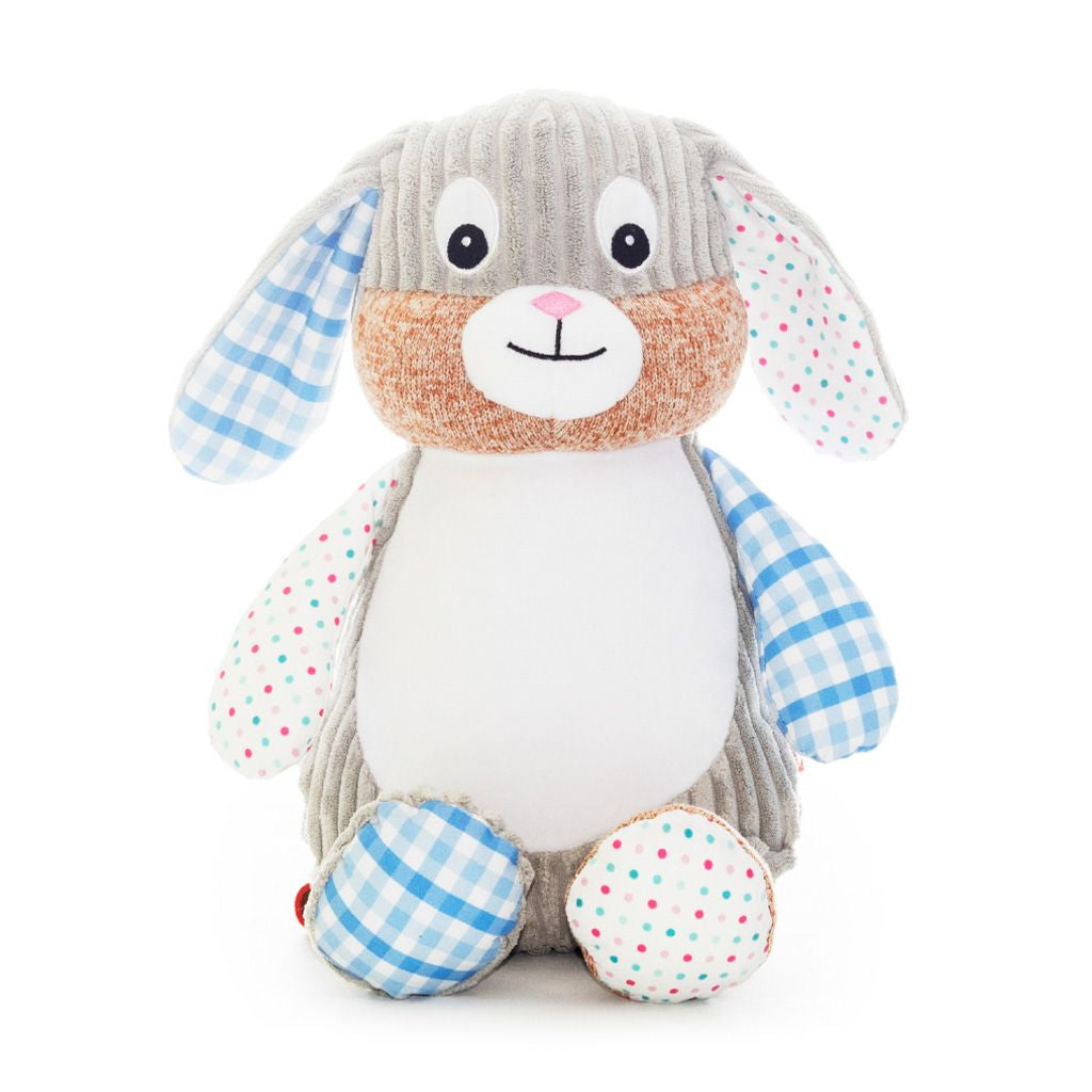 Blue Patchwork Bunny