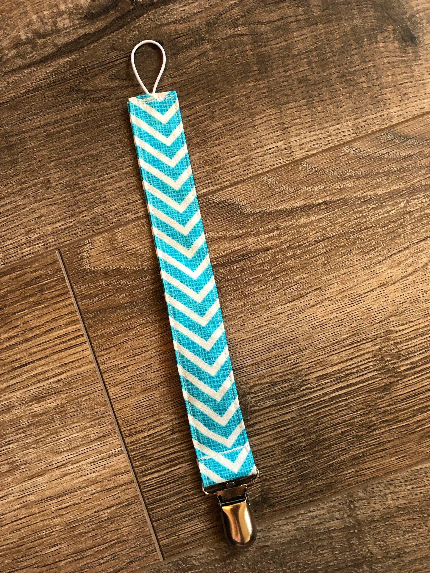 Light Blue & White Chevron