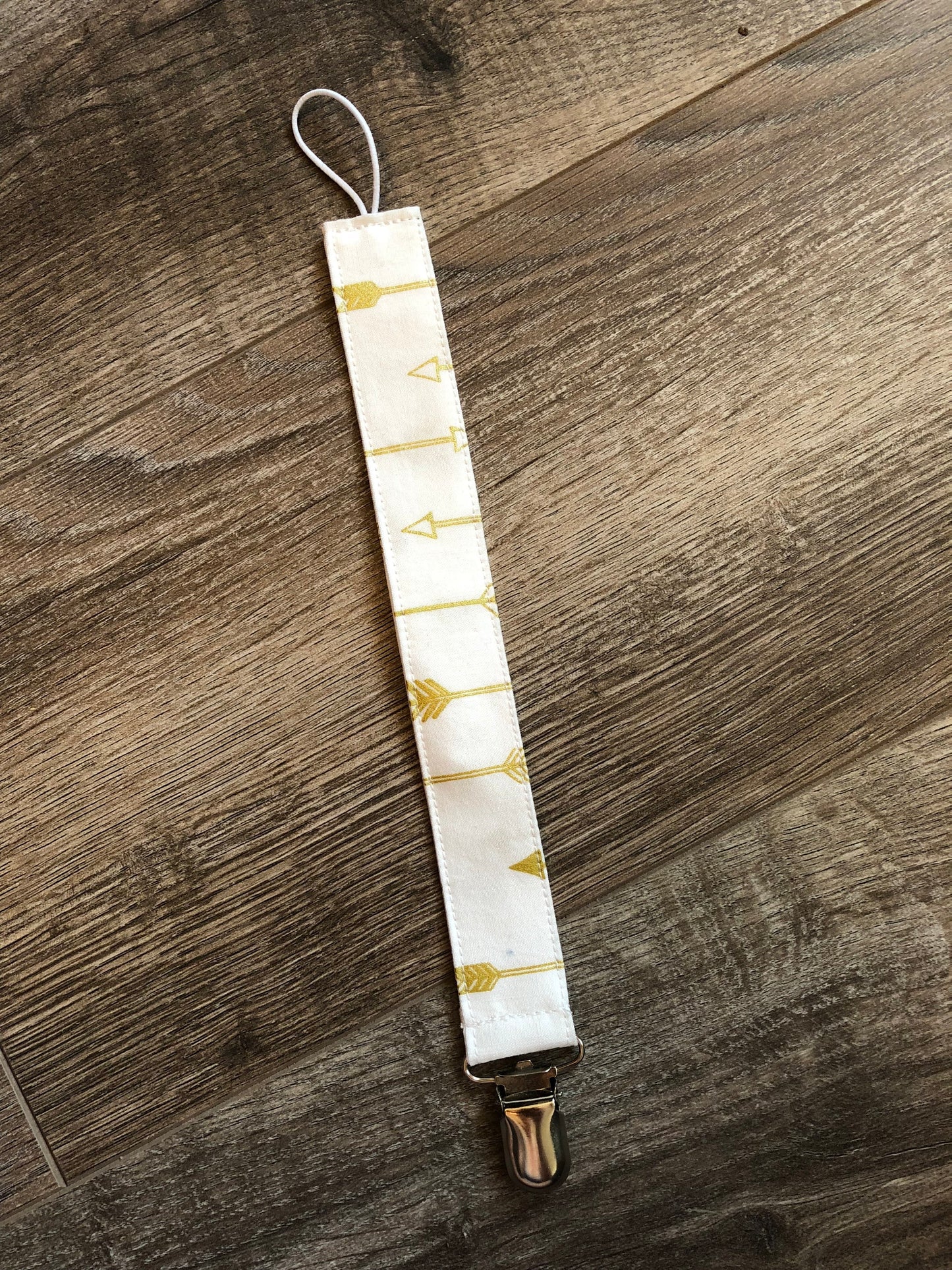White With Gold Arrows