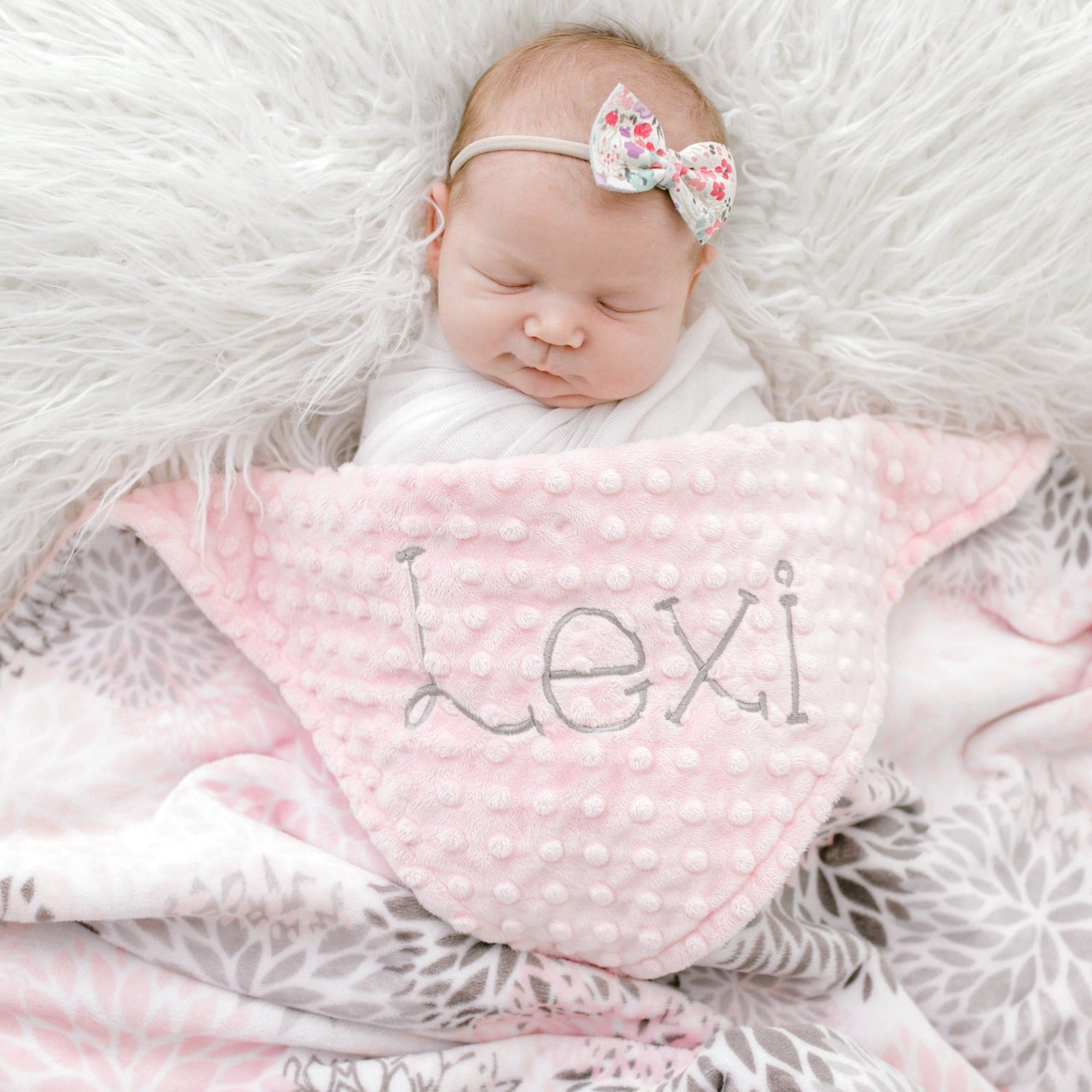 Embroidered Minky Blankets