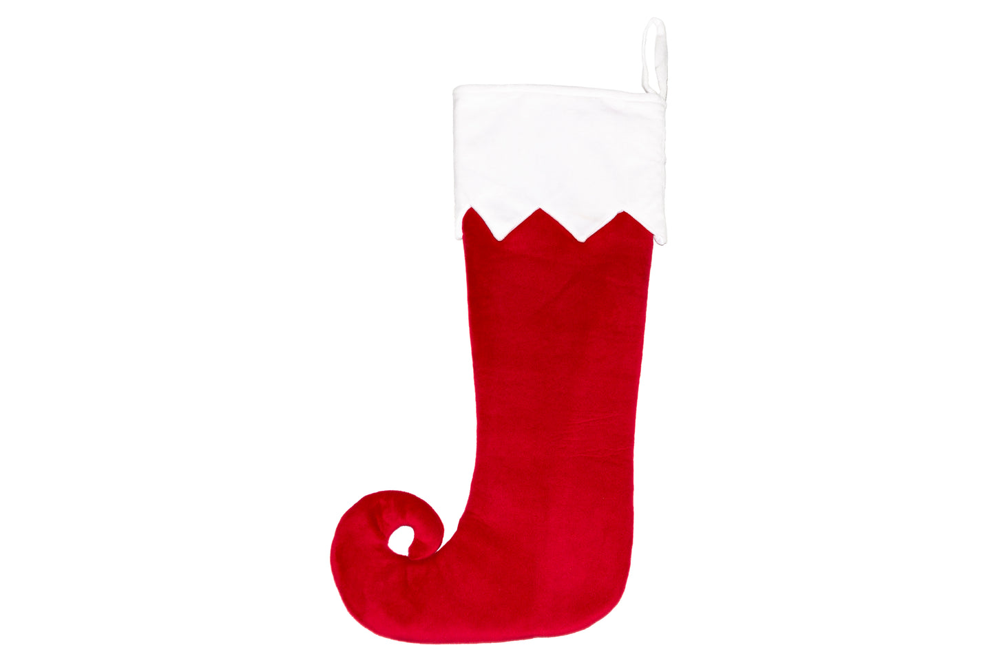 Large Red Stocking (Curly Toe)
