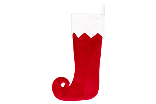 Large Red Stocking (Curly Toe)