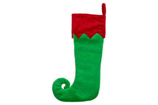 Large Green Stocking (Curly Toe)