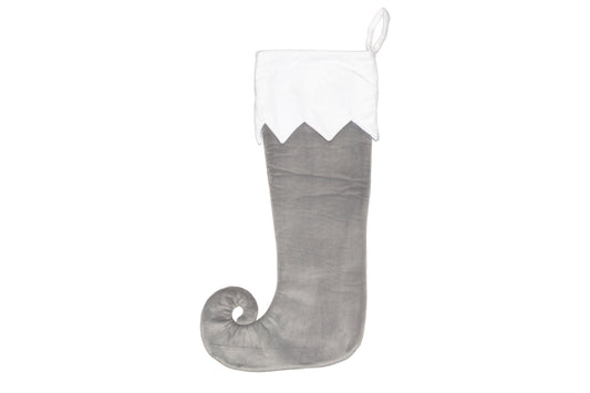 Large Silver Stocking (Curly Toe)