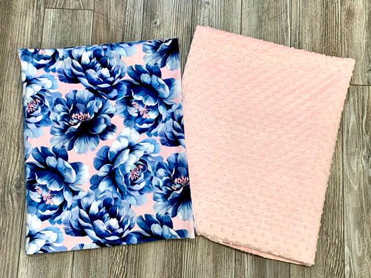 Blue and Blush Flowers