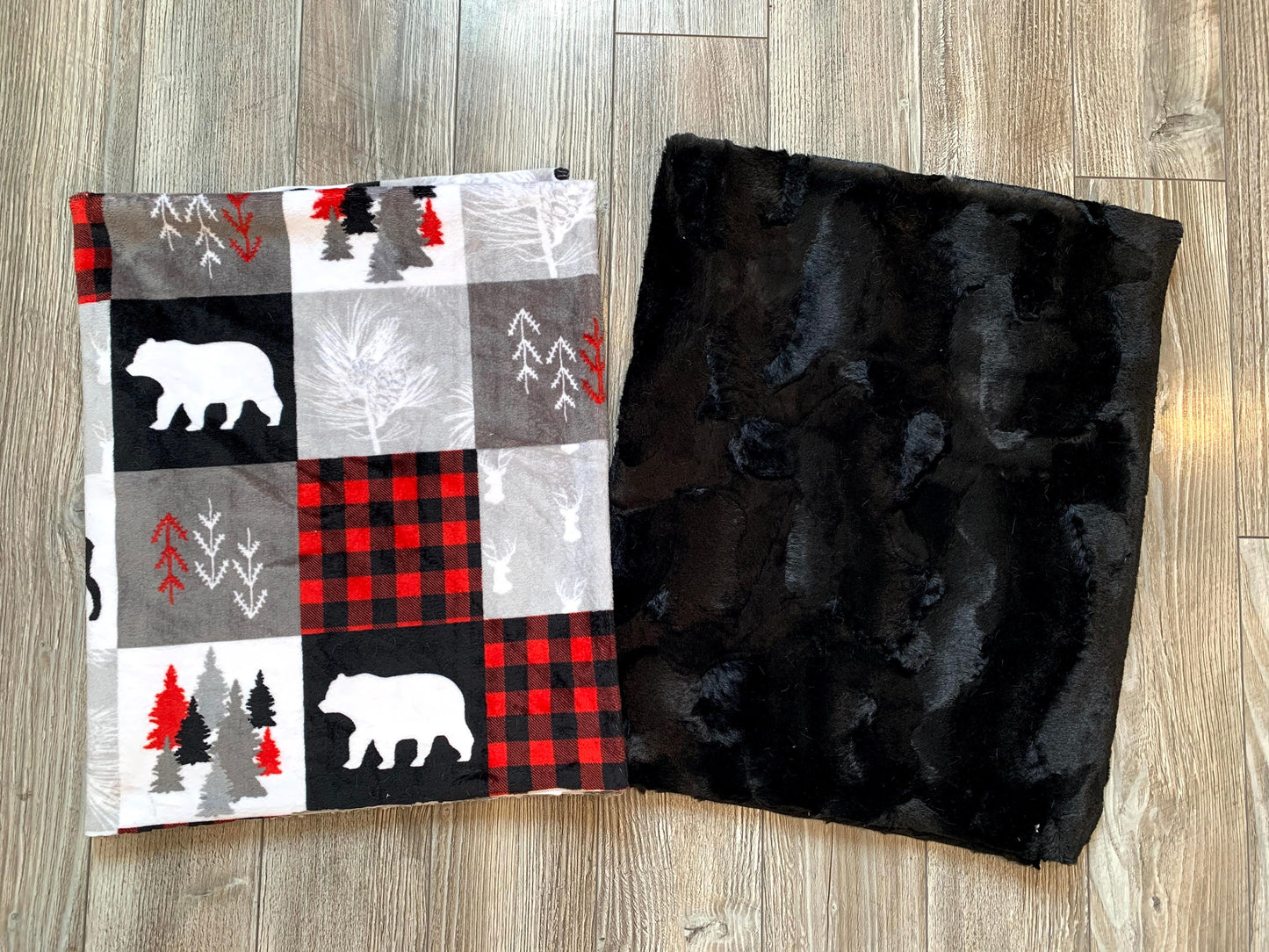 Black and Red Forest Animals
