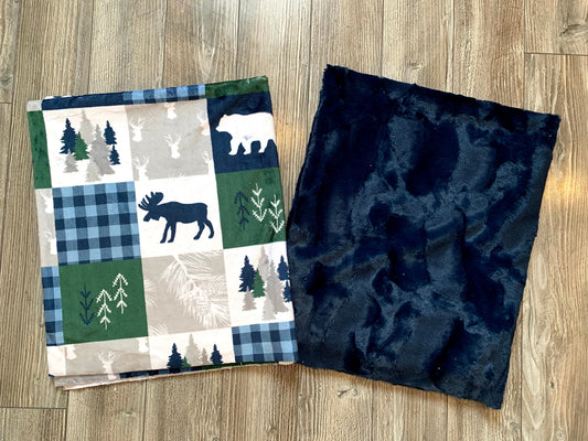 Navy and Green Forest Animals