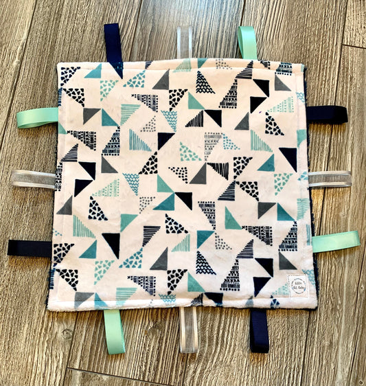 Blue Triangles WITH Crinkle