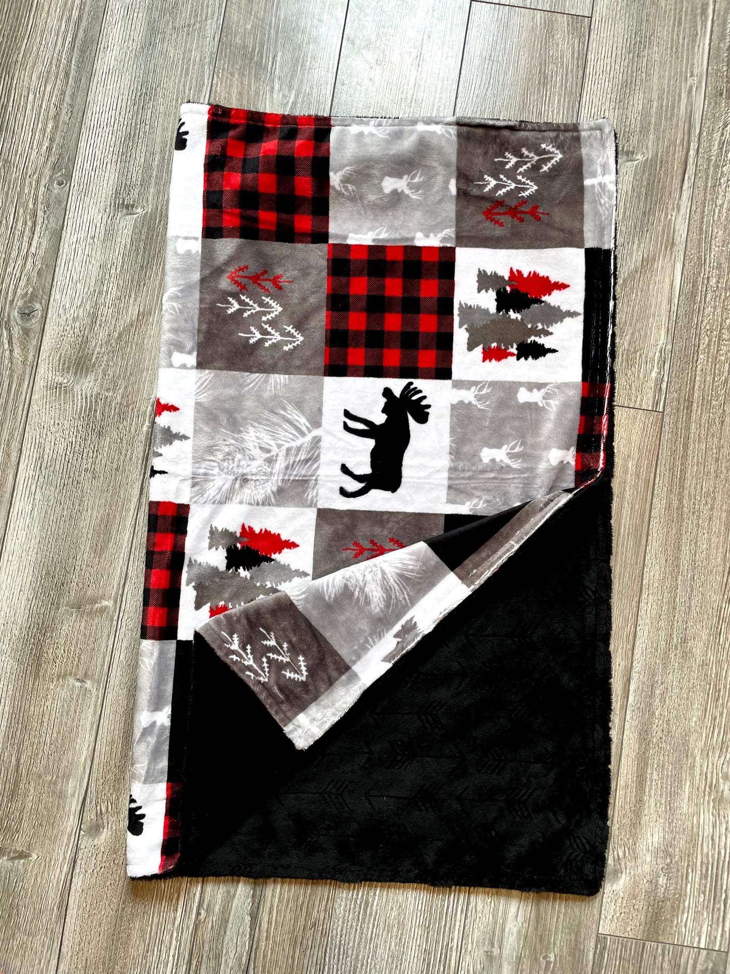 Black and Red Forest Animals