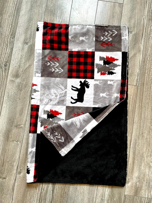 Black and Red Forest Animals
