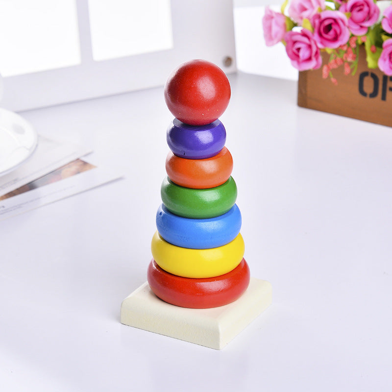 Small Colorful Stacking Tower