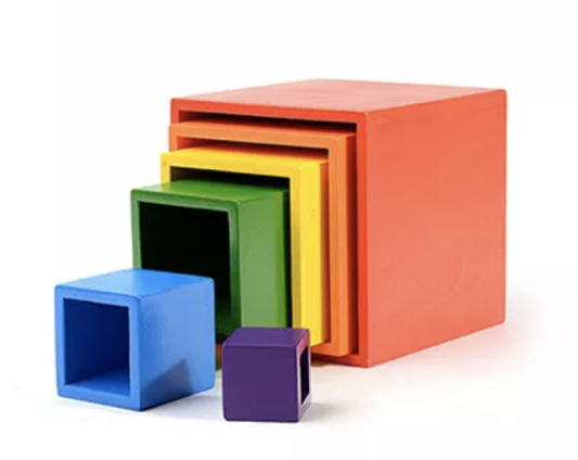 6pc Rainbow Stacking Boxes