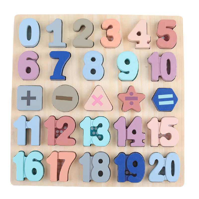 Pastel Number Board