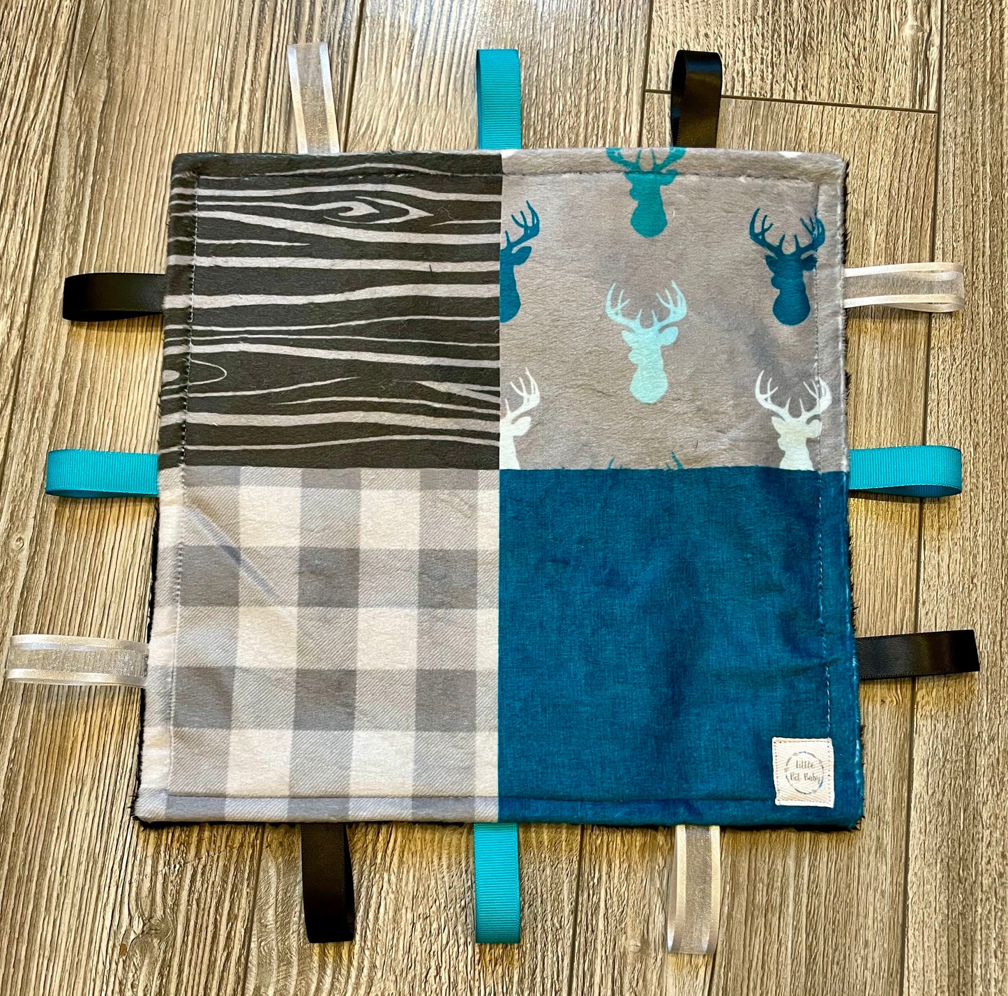Aqua and Grey Bucks WITH Crinkle