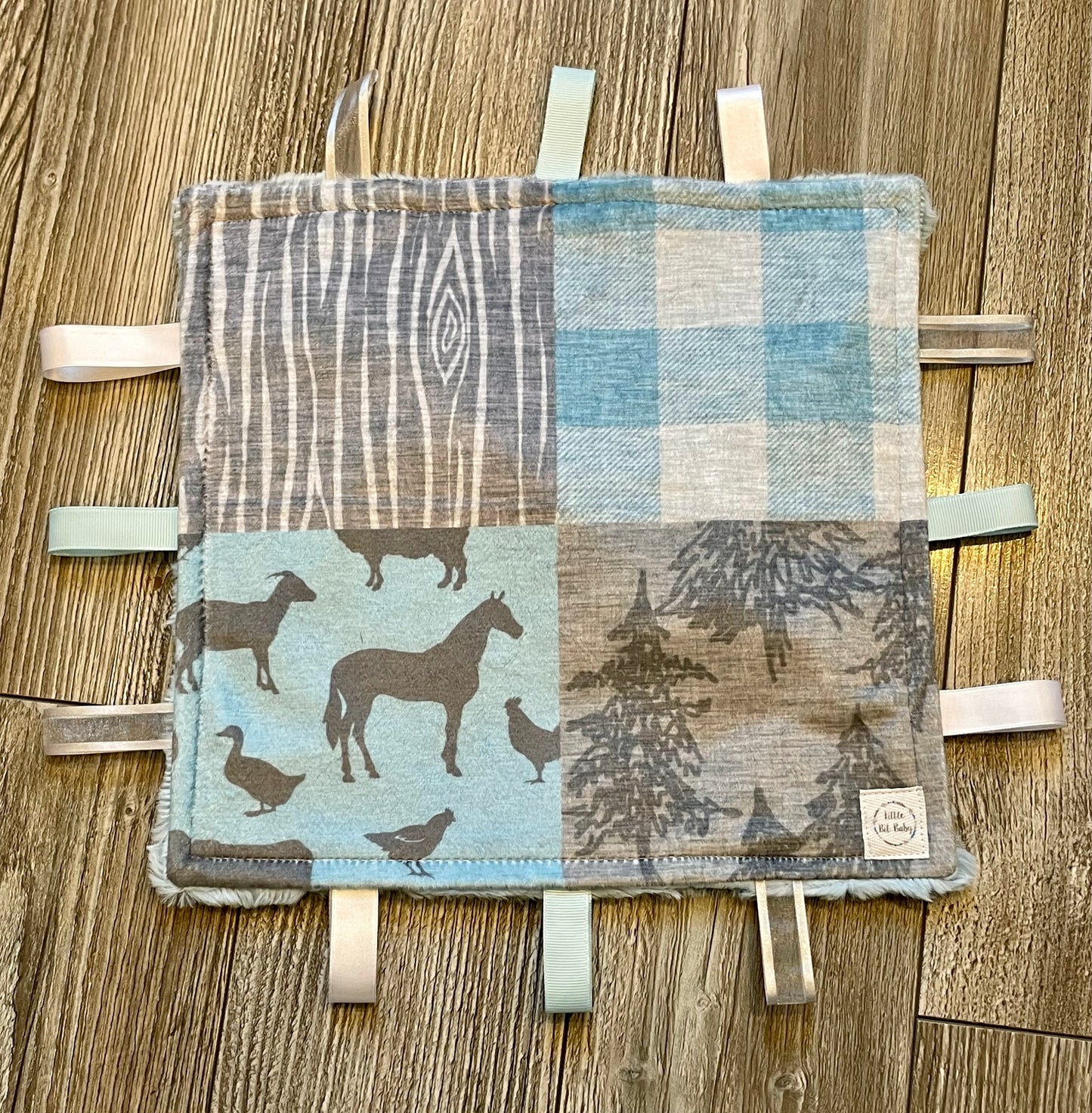 Baby Blue Farm Life WITH Crinkle (Print 3)