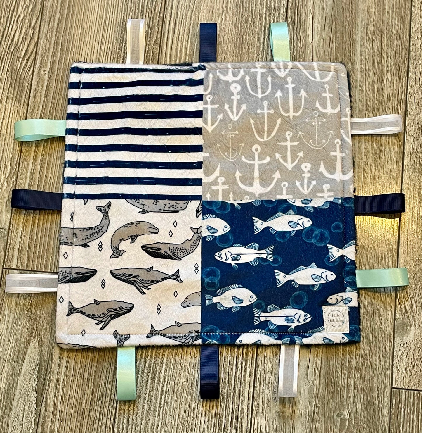 Navy Sea Life WITH Crinkle (Print 1)