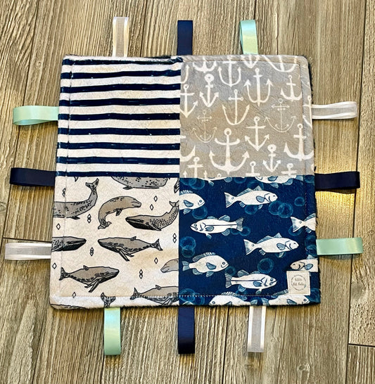 Navy Sea Life WITH Crinkle (Print 1)