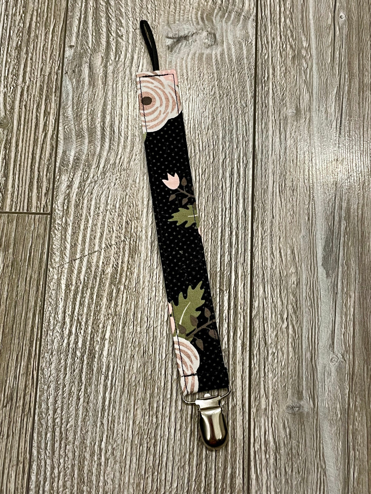 Black with Rose Gold Florals - Option 1