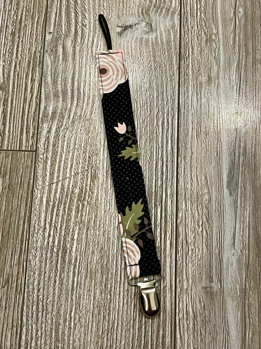 Black with Rose Gold Florals - Option 1