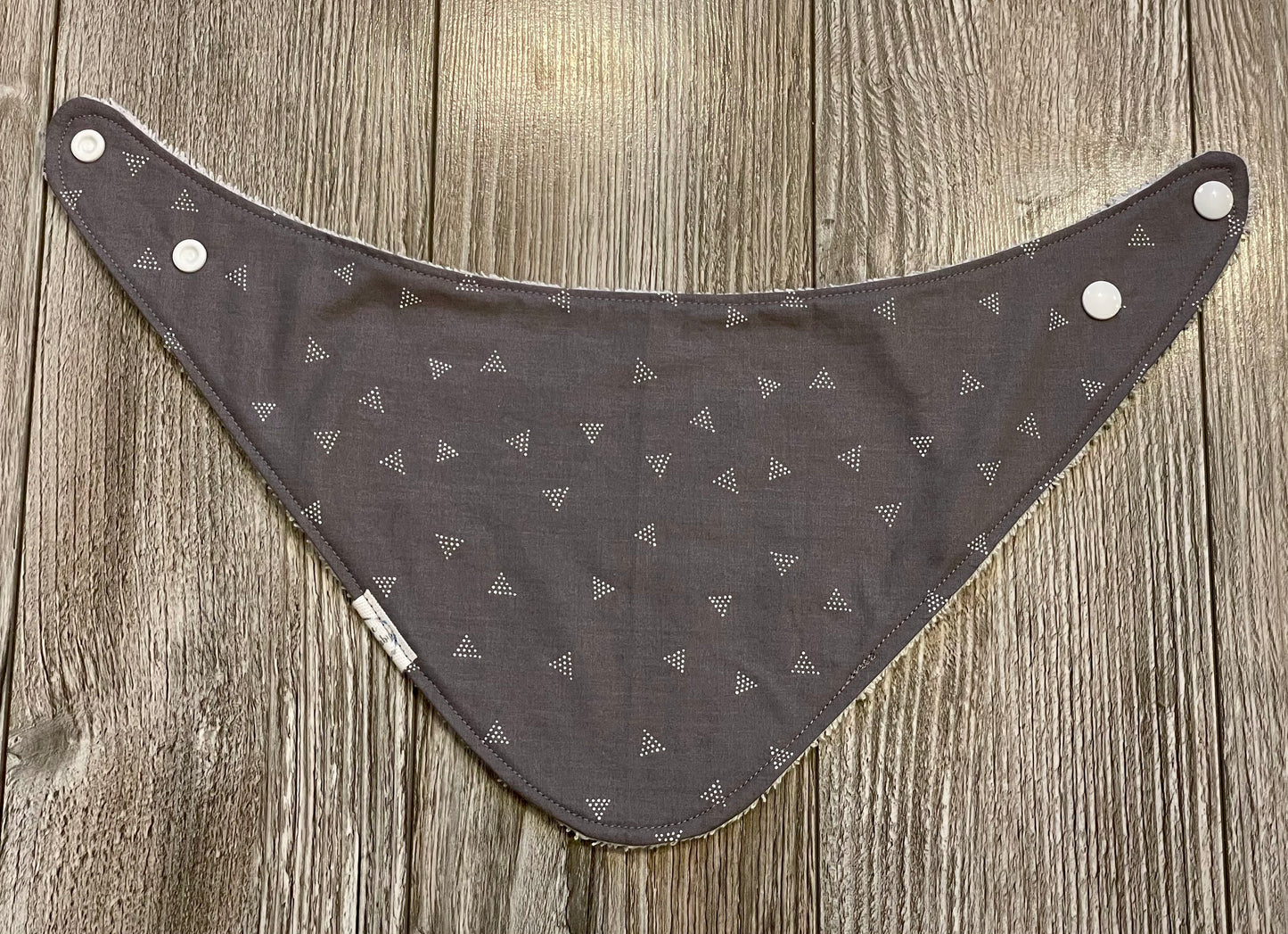 Grey with White Triangles