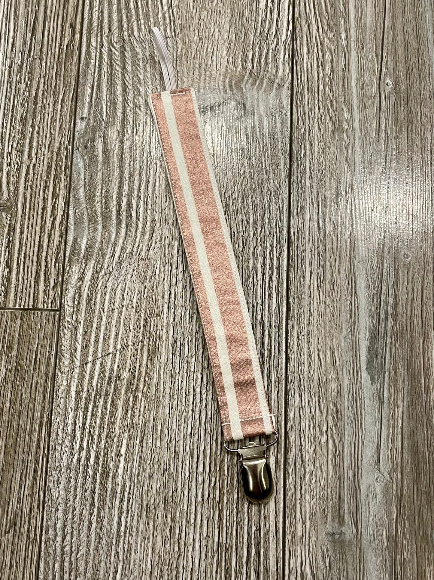 White with Rose Gold Stripes