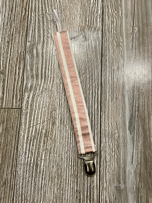 White with Rose Gold Stripes