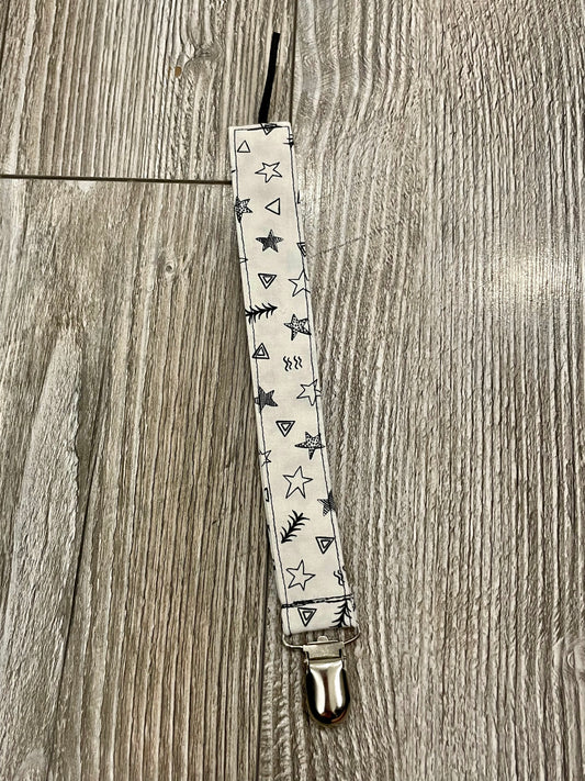 White with Black Stars