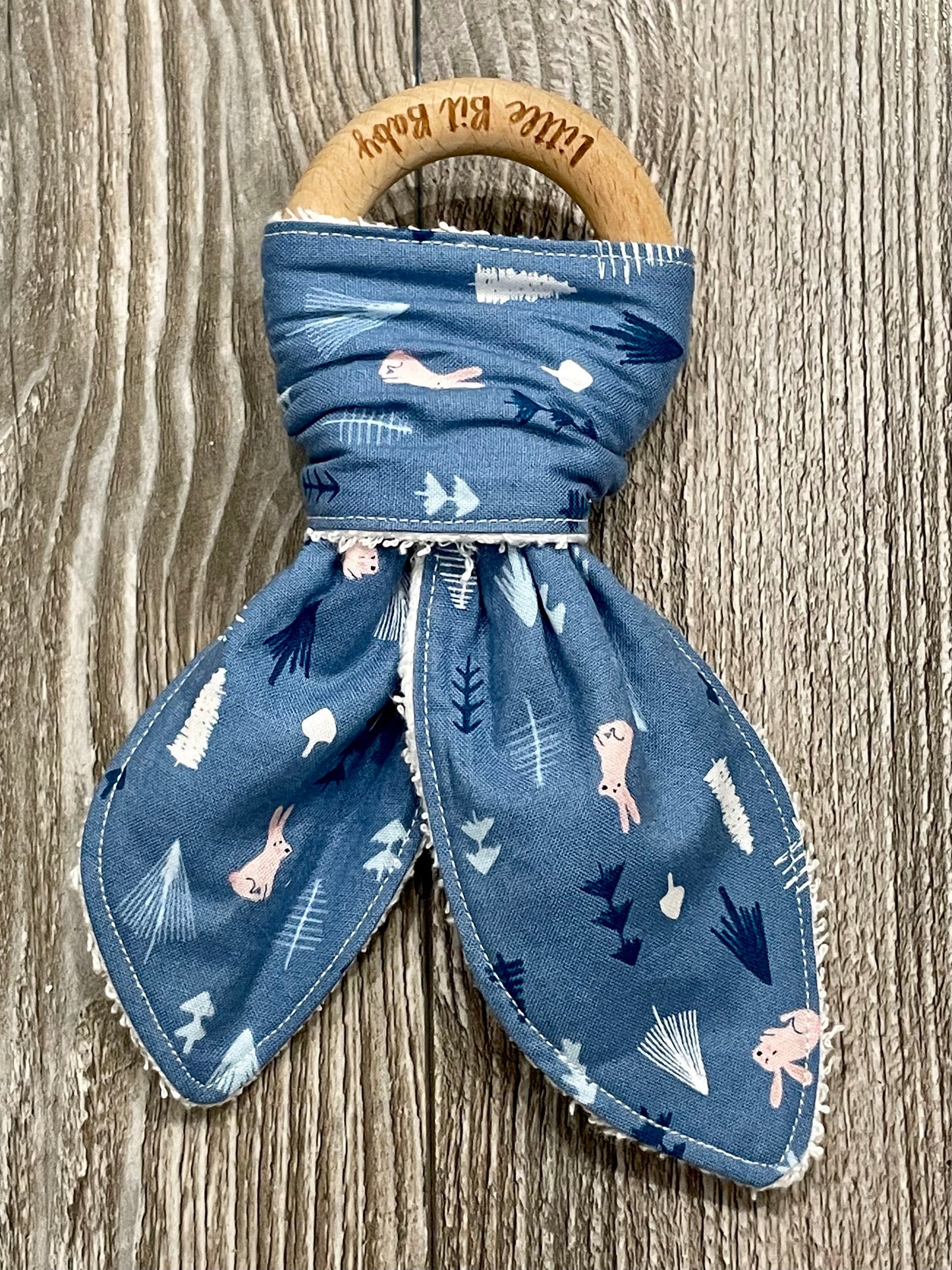 Blue with Bunnies and Trees