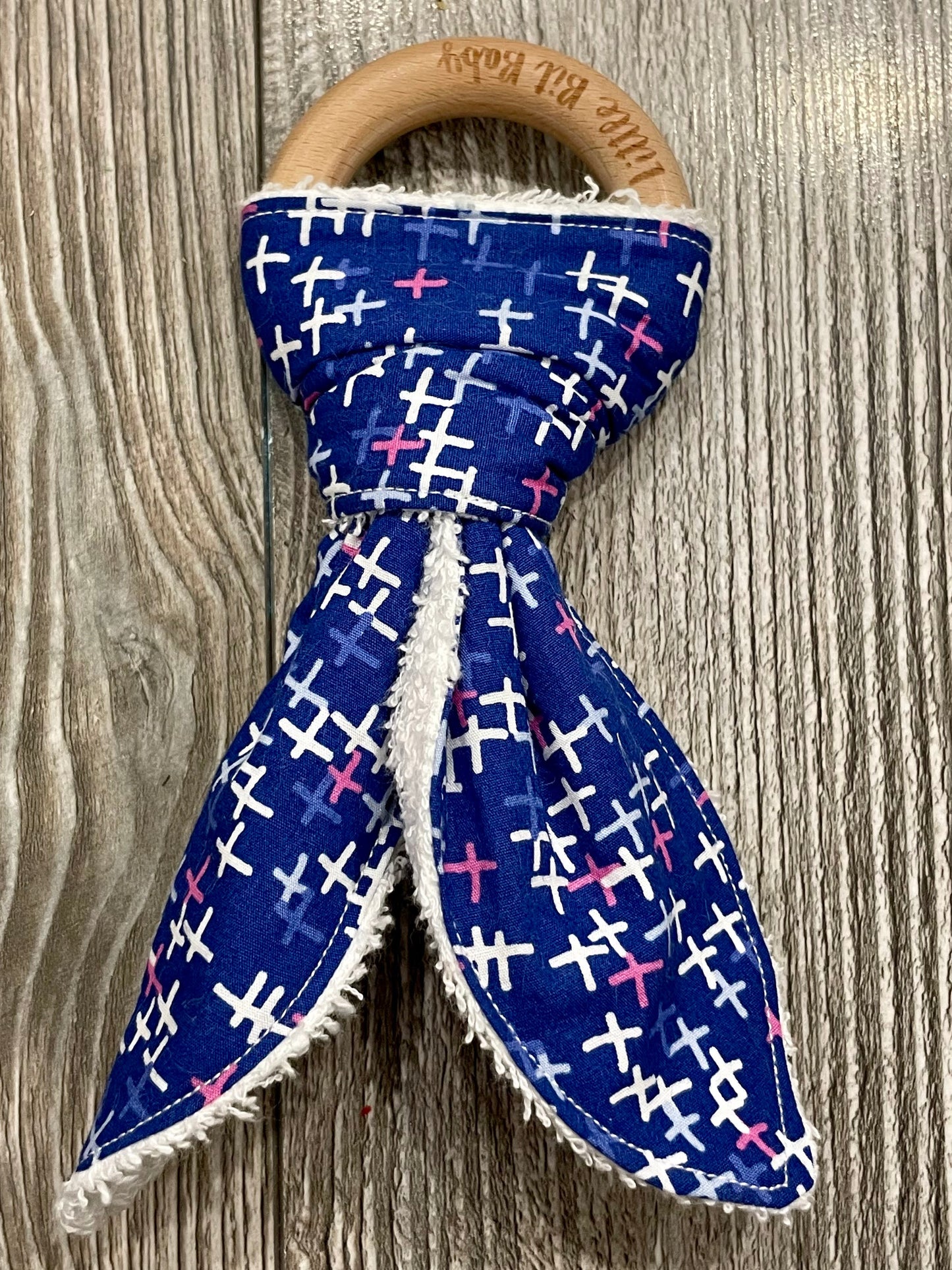 Blue With Colored Crosses