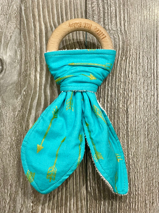 Aqua With Gold Arrows