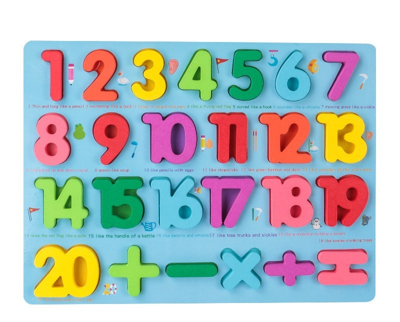 Blue Number Board