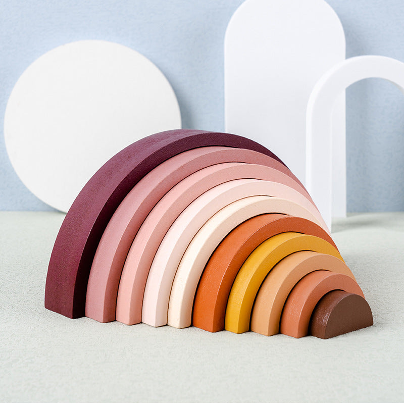 10pc Rainbow Stacker (Dark Colors)
