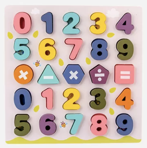 Dark Pastel Number Board