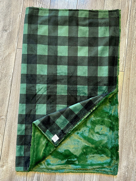 Black and Evergreen Plaid