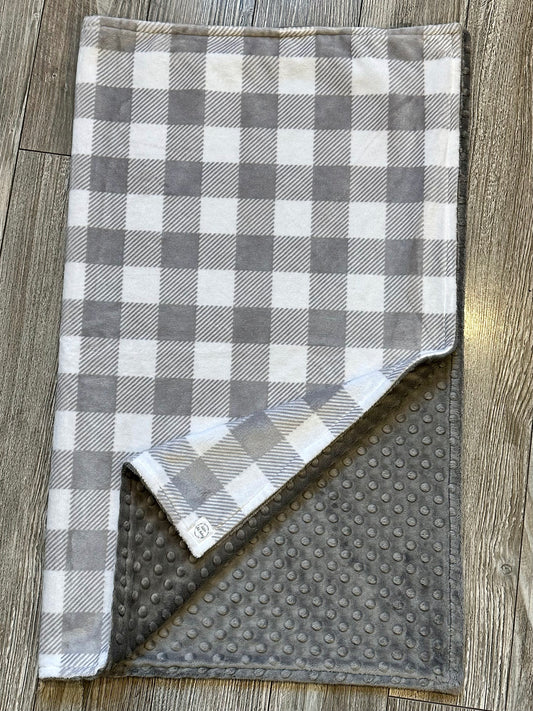 Grey Plaid (Dot Backing)