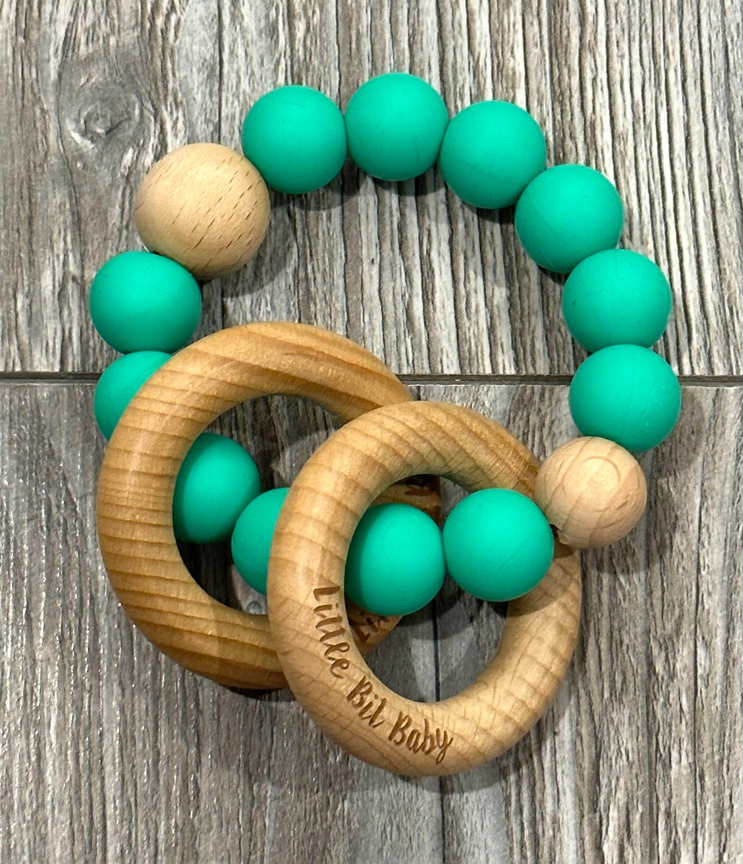 Beech Wood Rattle - All Green