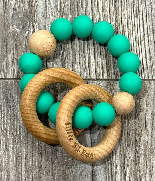 Beech Wood Rattle - All Green